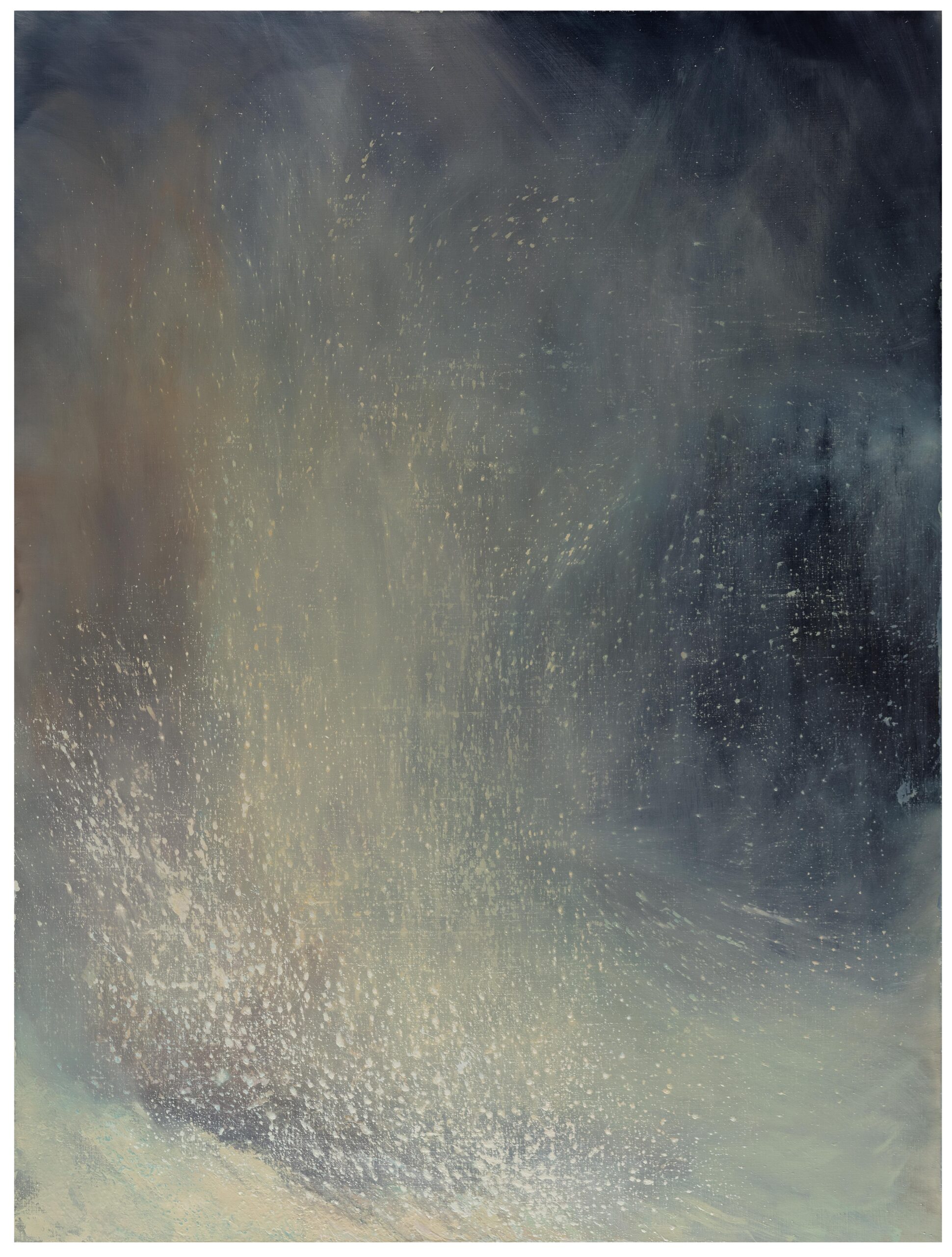 <b>Hranice</b> <br>syntetická barva na plátně <br>280x212 cm