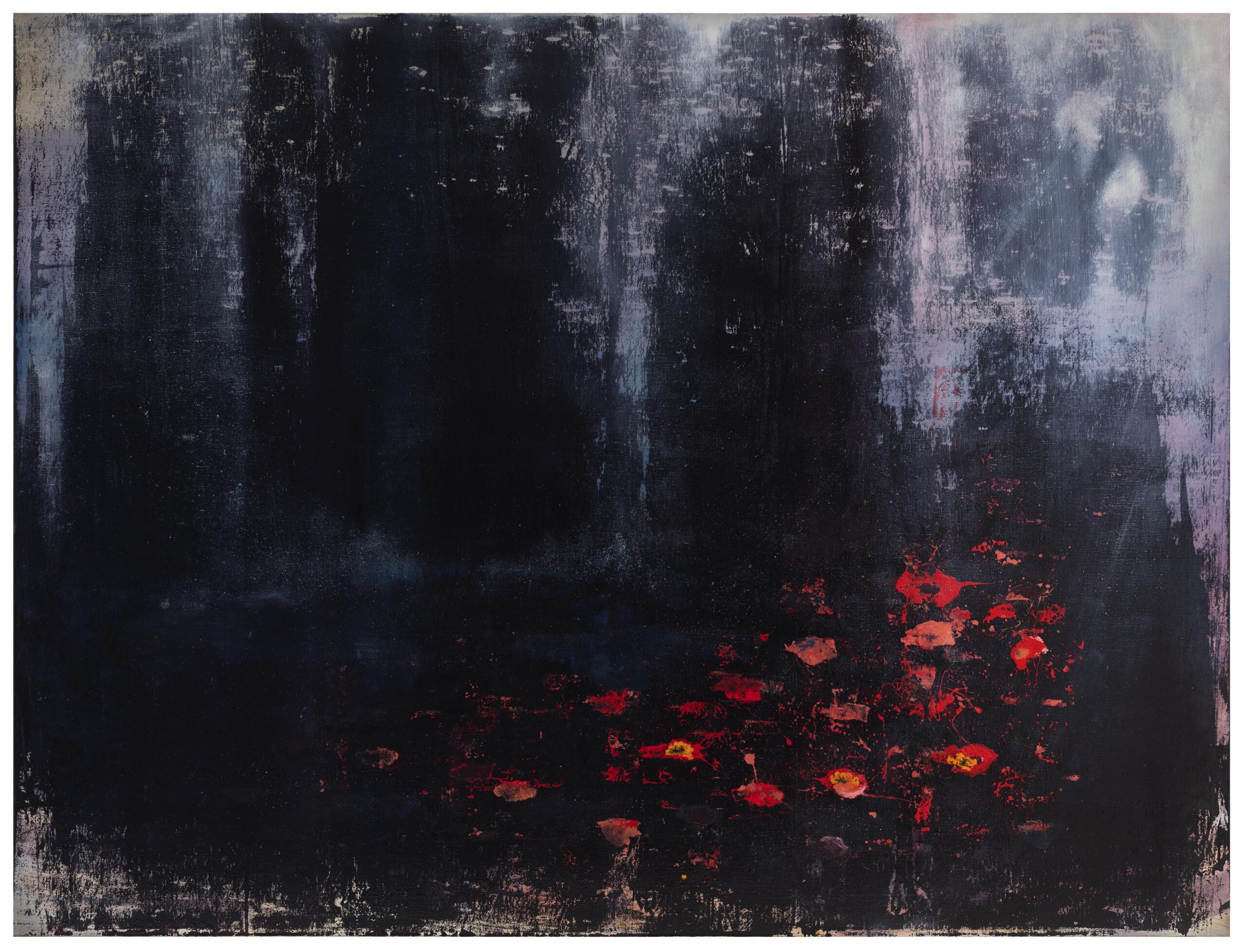 <b>Vlci</b> <br>syntetická barva na plátně <br>212x280 cm