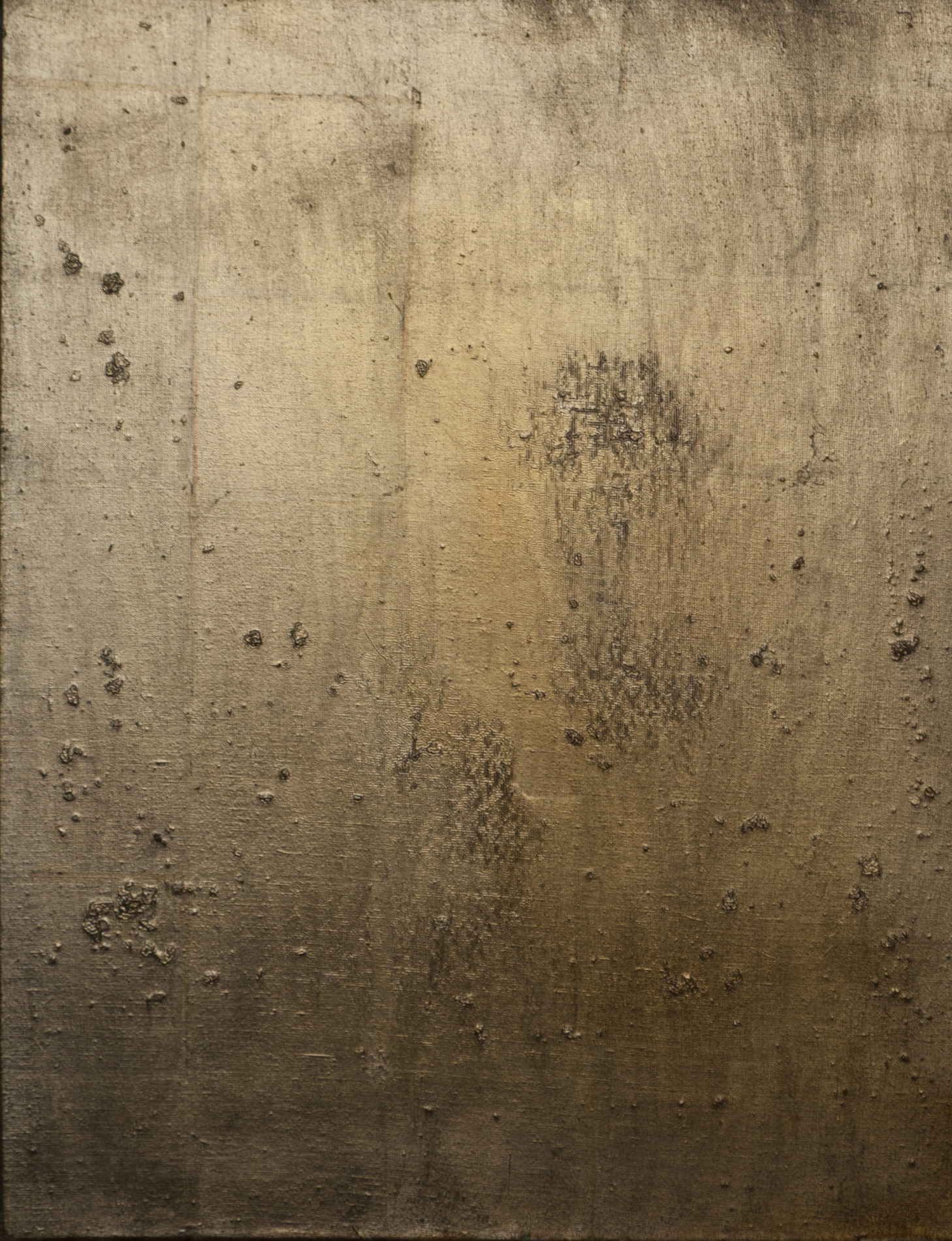 Anonym II , malba plátkové zlato,85x85, 2013