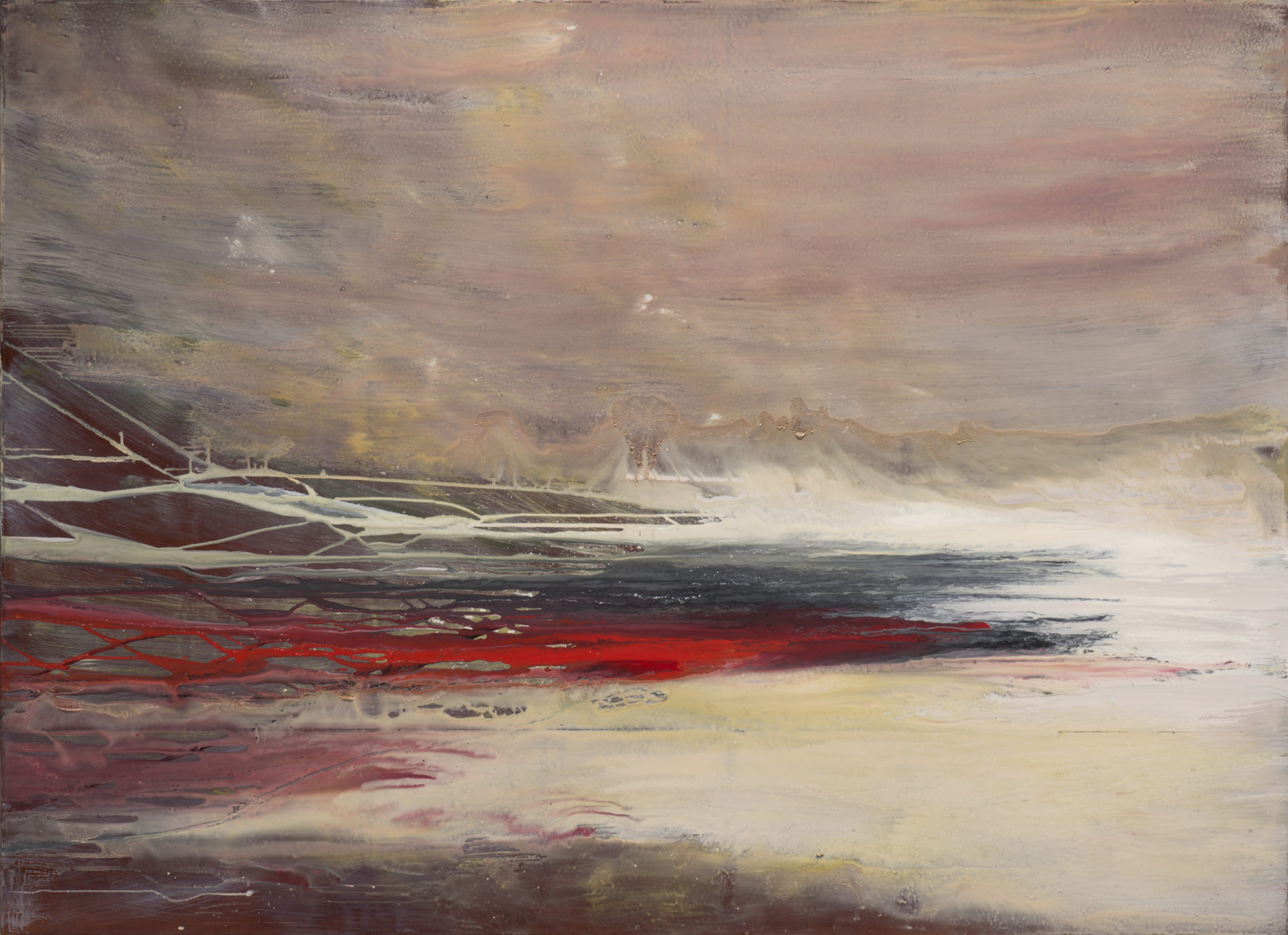 <b>č.XV SÉRIE "NO LIMITS"</b>  <br>syntetická barva, lněná fermež, mahagonová deska <br>156x216 cm