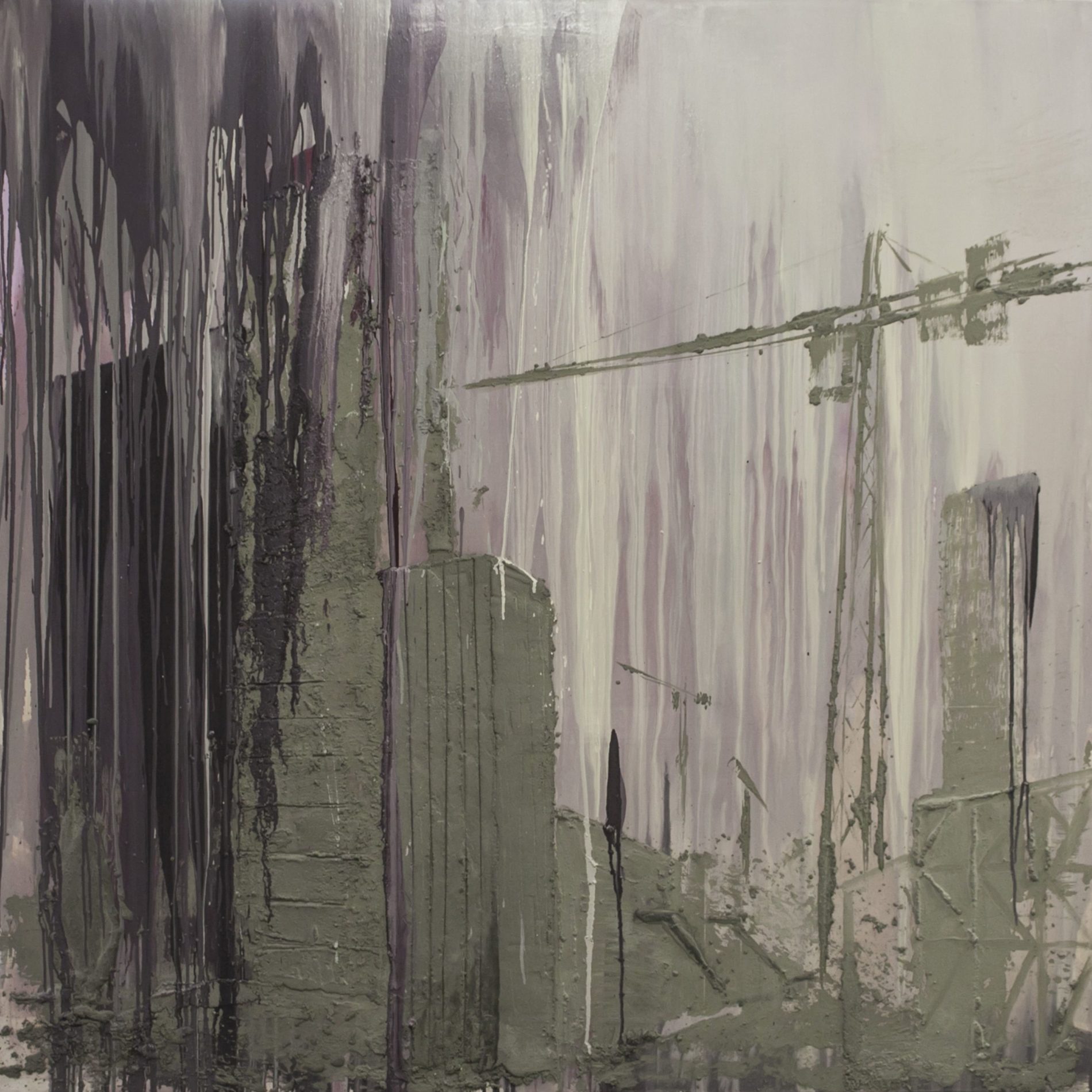 <b>For Sale</b><br>beton, syntetická barva na plátně<br>200x200 cm