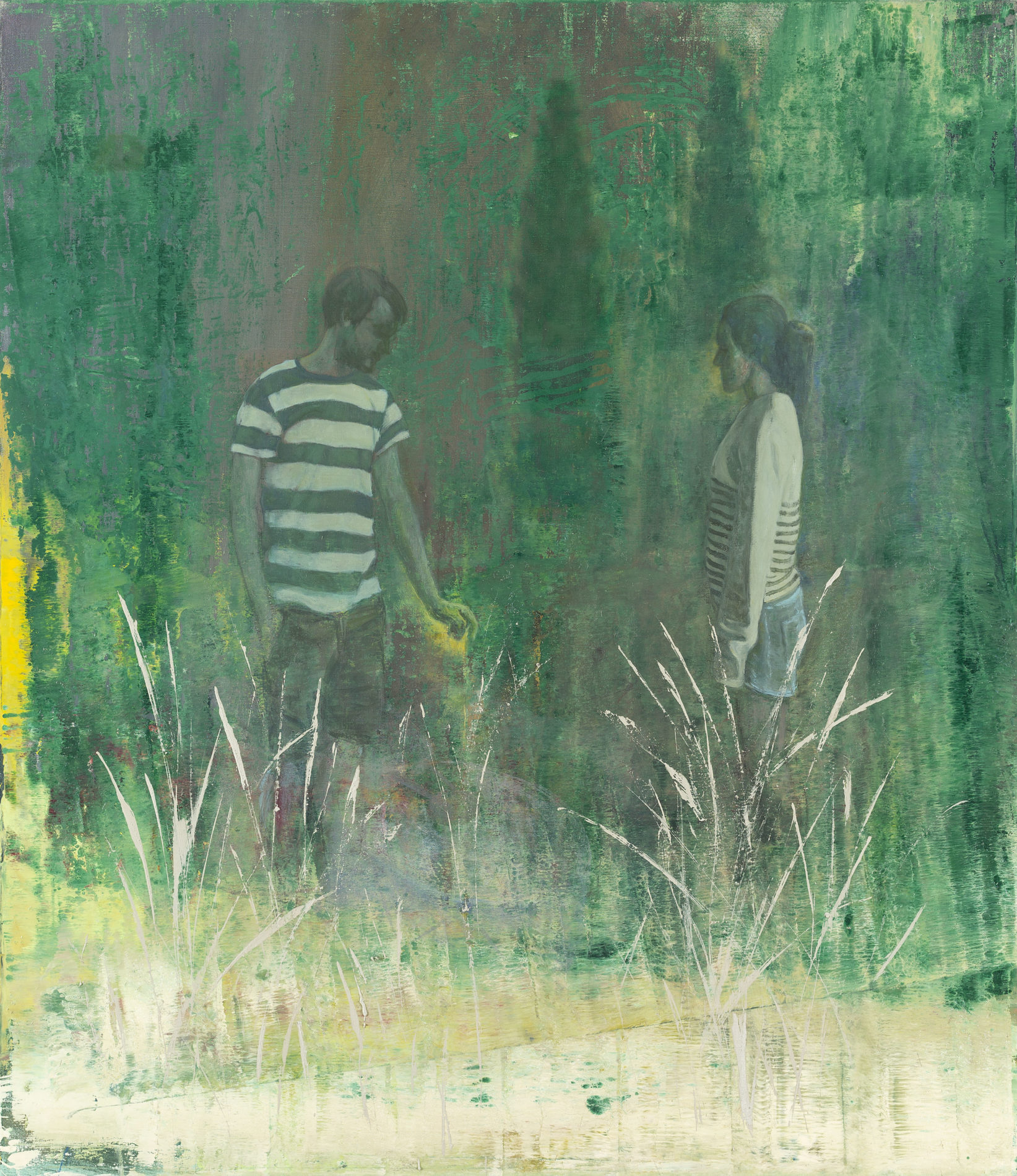 <b>Zahrada II.</b><br>olej, syntetická barva, beton na plátně<br>210x180 cm