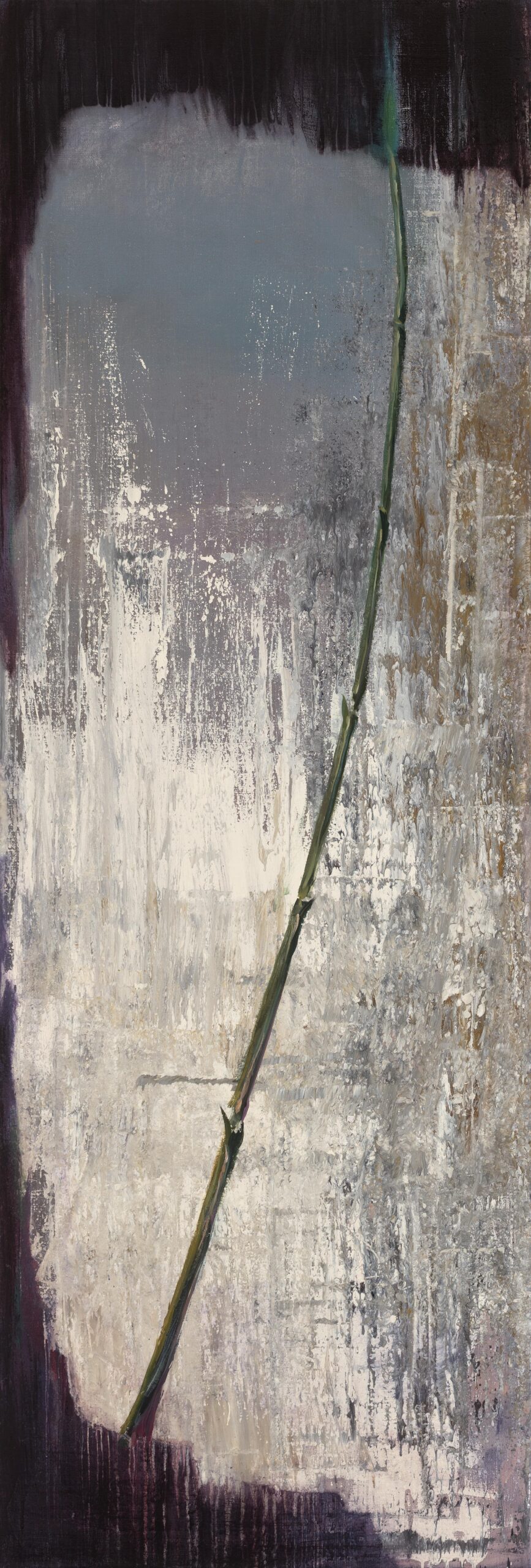 <b>INNERWOOD IV.</b> <br>syntetika, olej na plátně <br>80x240 cm