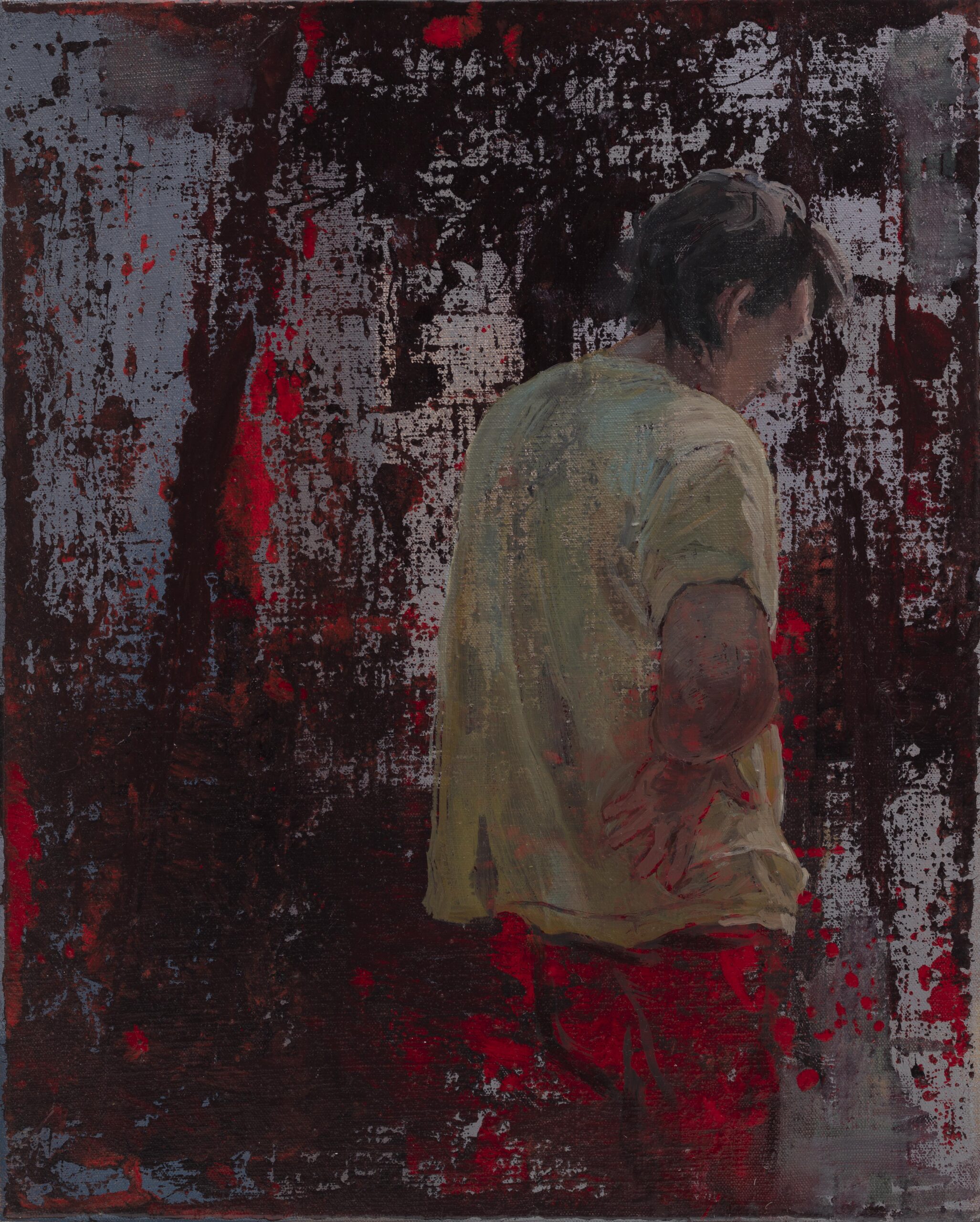 <b>INNERWOOD IX.</b> <br>syntetika, olej na plátně <br>50x40 cm